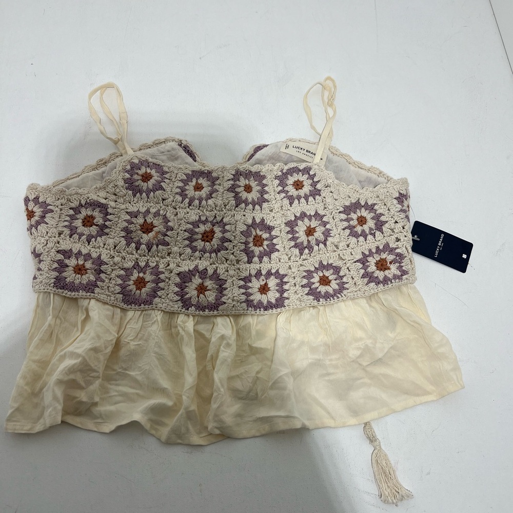 Lucky brand crochet tank top